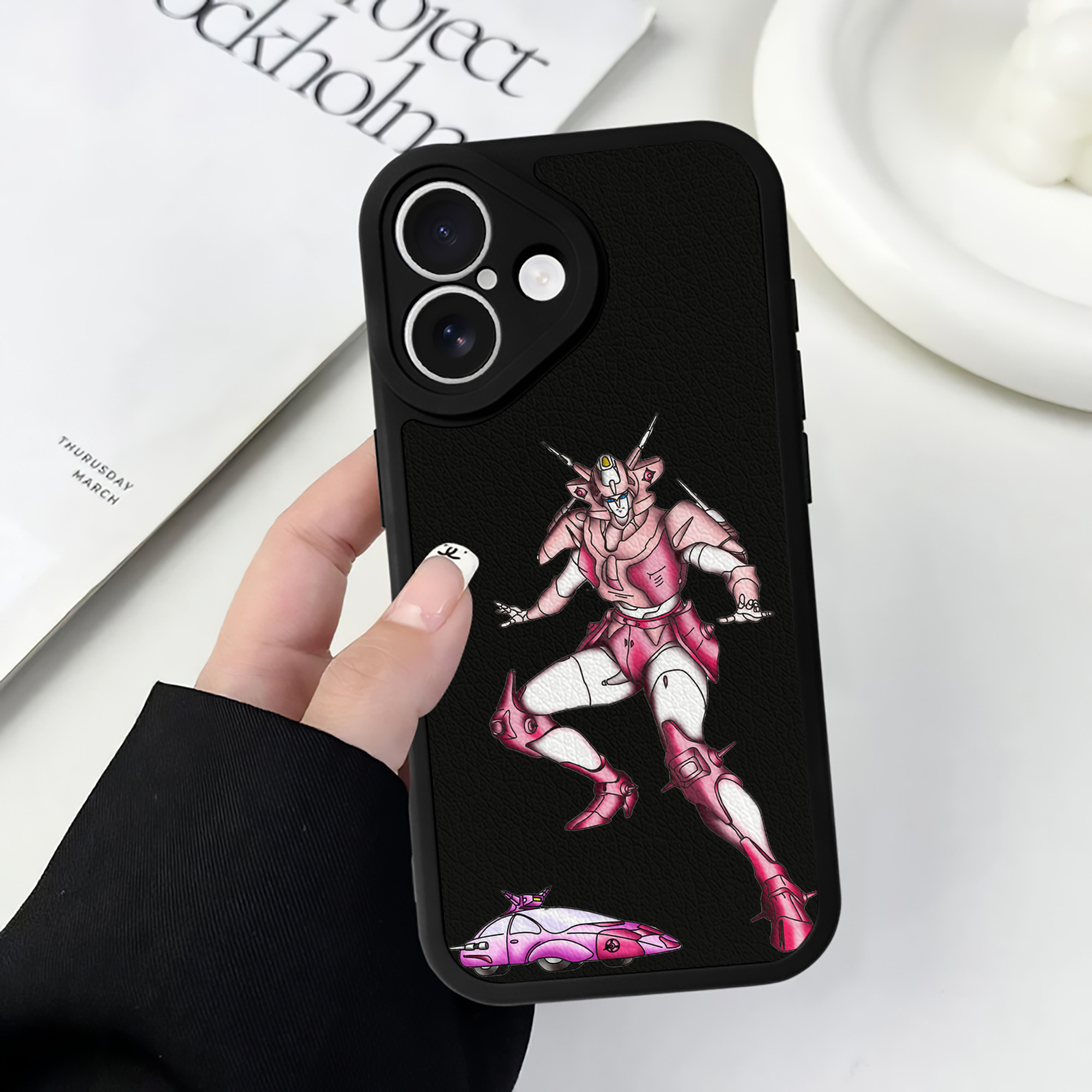 （画像用）  【iPhone 16シリーズ対応】シリコンスマホケース（レザー調） 材質：シリコン
